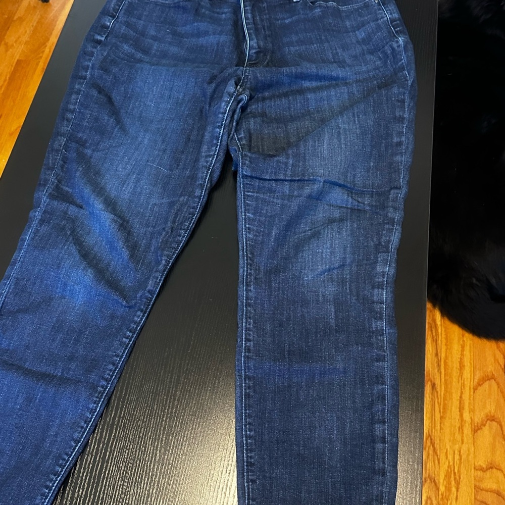 Ann Taylor Women's Skinny Jeans - Dark Blue